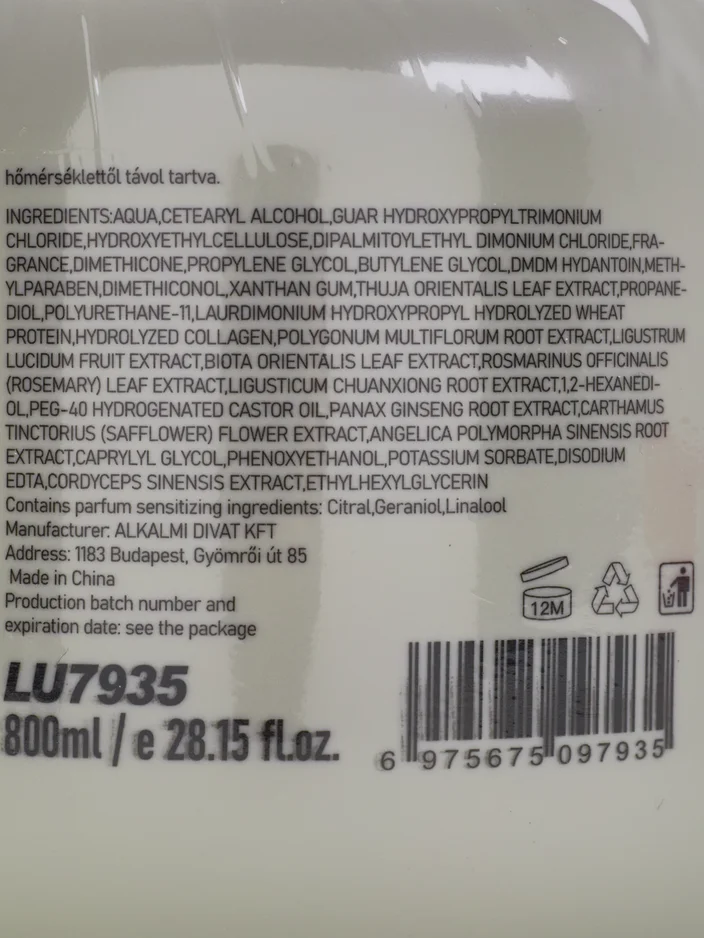 Luxelux Plaukų kaukė nuo plaukų slinkimo 800 ml