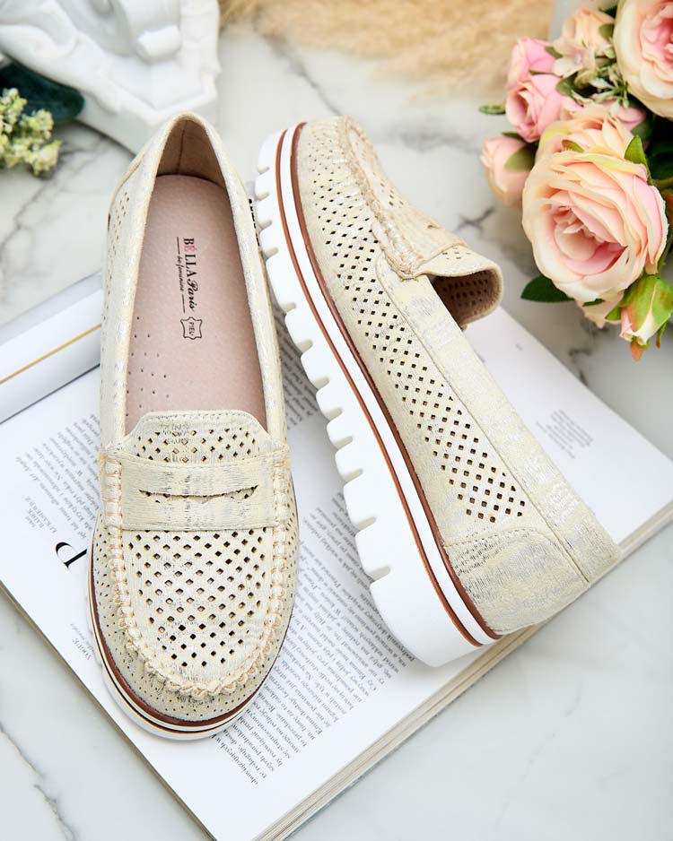 Royalfashion Ажурные женские мокасины Leteller