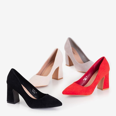 Smėlio spalvos moteriški bateliai ant aulo Simiela - Avalynė