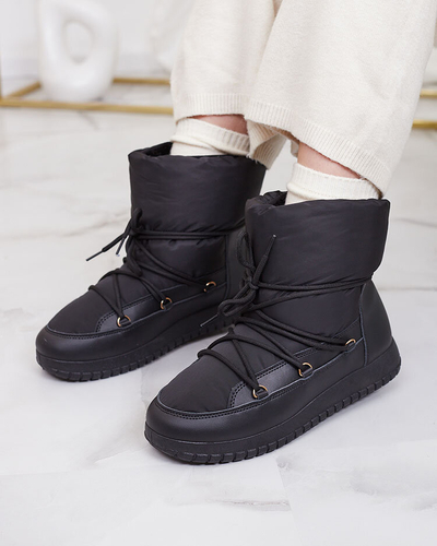Royalfashion Женские сапоги-скороходы черного цвета Iredas