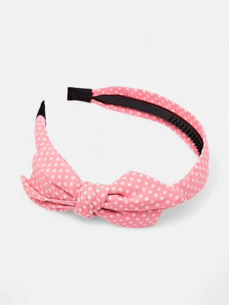 Royalfashion Polka Dot Headband with Bow