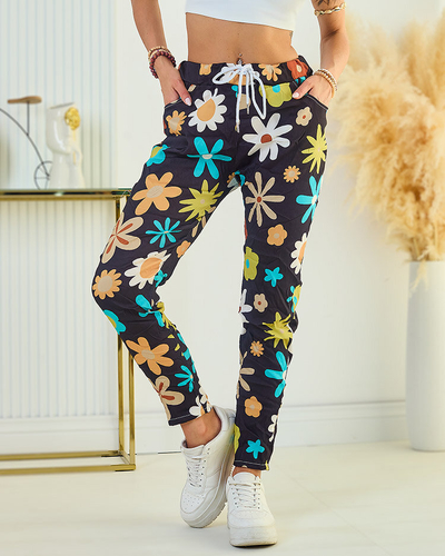 Royalfashion Женские брюки из цветочной ткани
