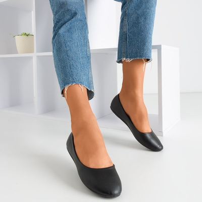 Черные женские балетки из экокожи Mareusa - Обувь