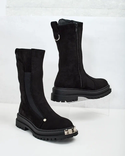 Royalfashion Moteriški eko zomšos batai Homni