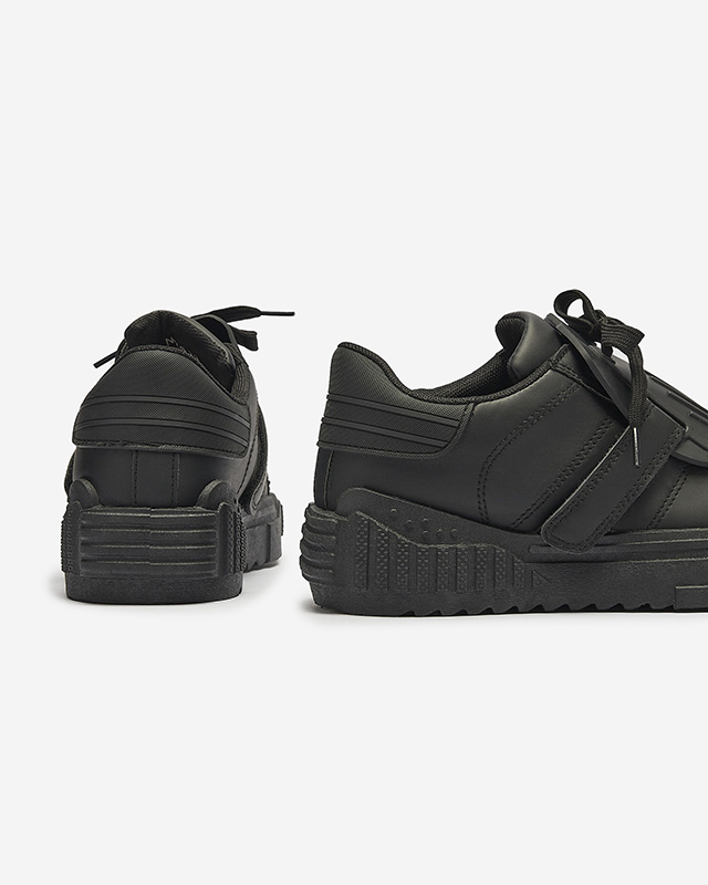 Черные женские спортивные туфли с резиновыми вставками Inika - Обувь