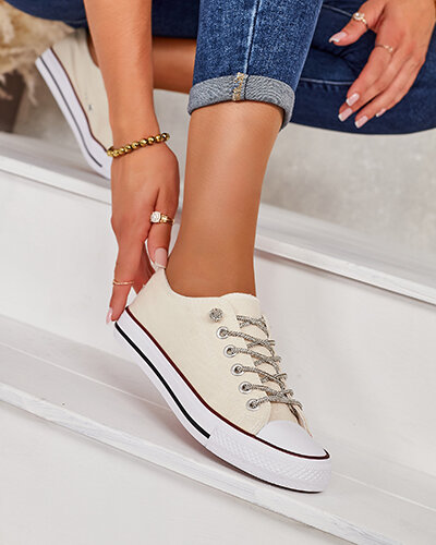 Royalfashion Moteriški sportiniai bateliai su dekoratyviniais raišteliais Timi