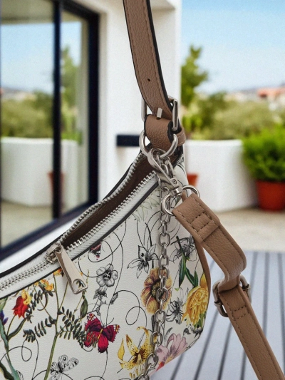 Royalfashion Маленькая женская сумочка из экокожи с цветочным принтом Lily Bloom