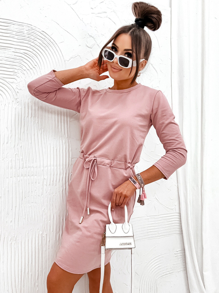 Royalfashion Moteriška medžiaginė suknelė iki kelių