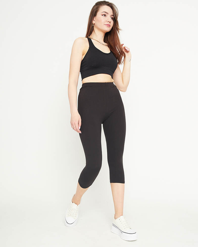 Moteriški 3/4 juodi antblauzdžiai - drabužiai