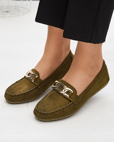 Ekologiški zomšiniai mėtiniai Viatu mokasinai - Avalynė