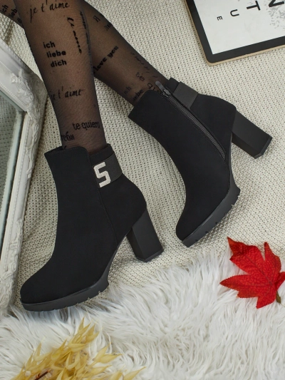 Moteriški eko odos aulinukai su storu kulnu Mireliq