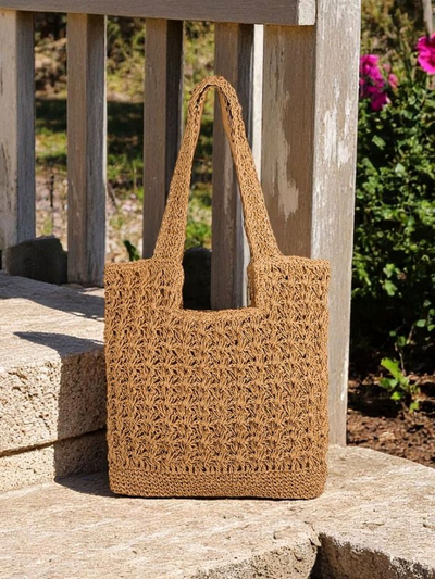 Royalfashion Большая женская соломенная сумка Sunny Straw
