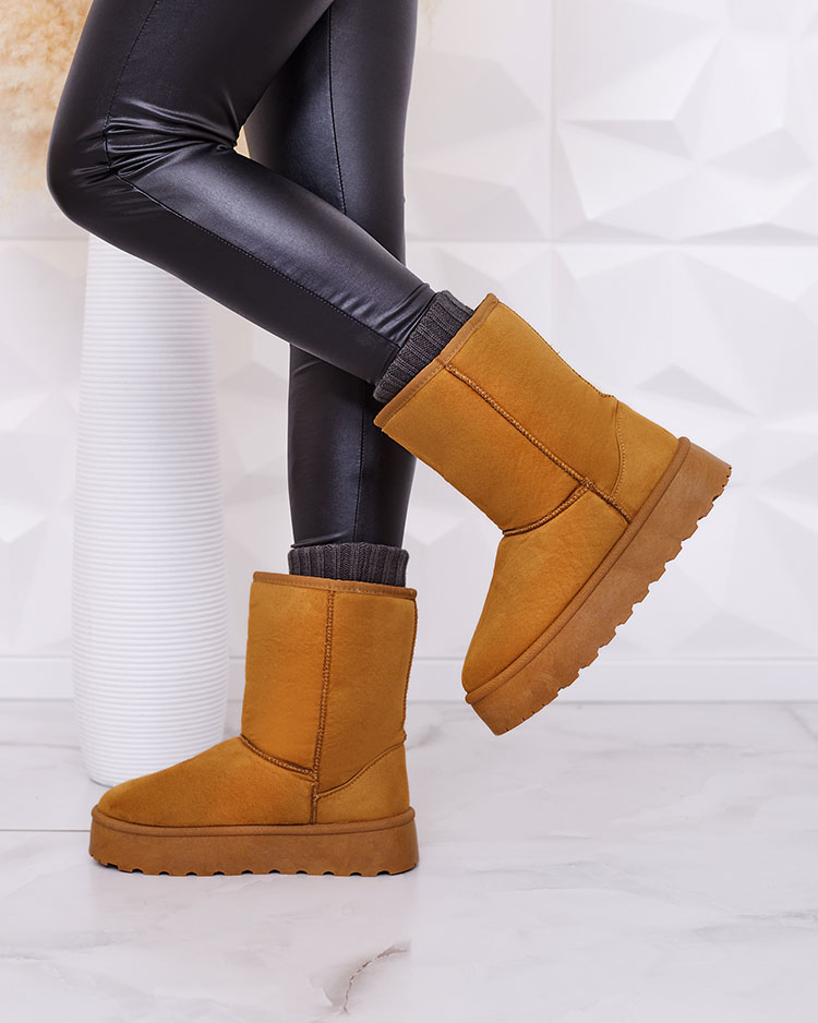 Moteriški apšiltinti juodi ekovamšos sniego batai Xetik - Avalynė