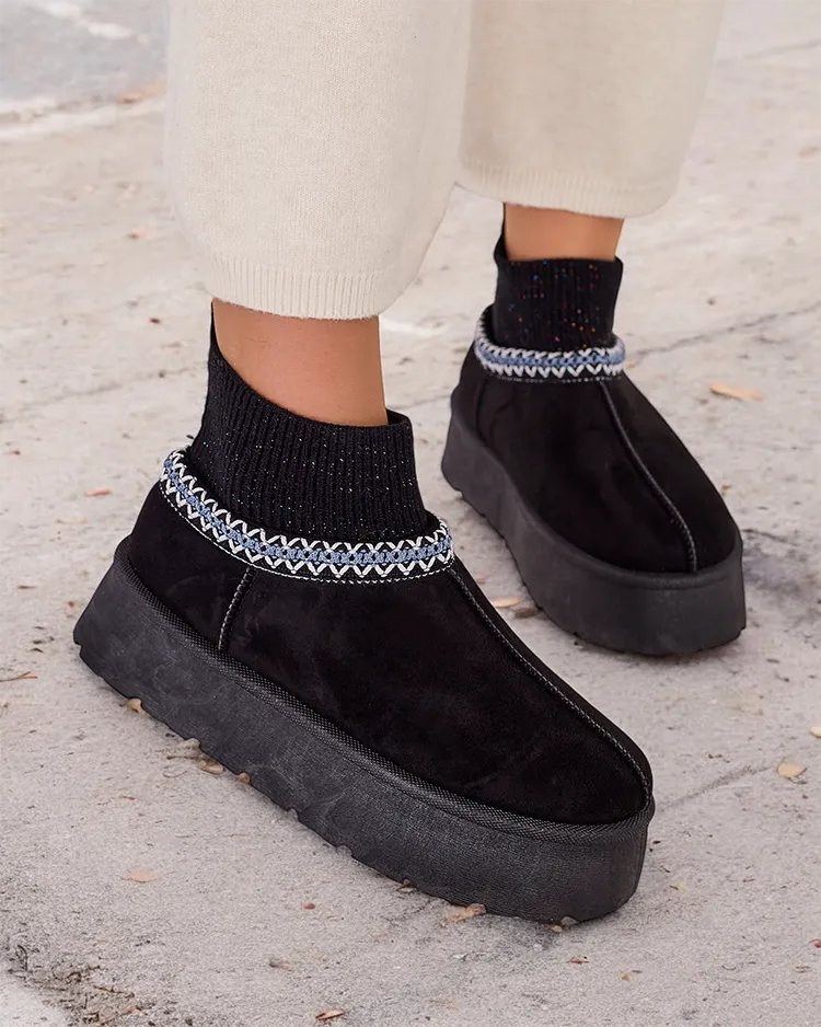 Karališka mada Trumpi moteriški snieglentiniai batai a'la Nananna