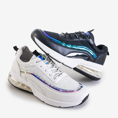 Balti treniruokliai su holografiniais įdėklais Noate - Avalynė