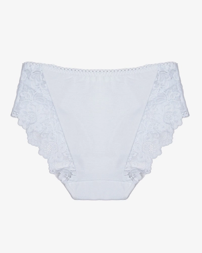 Белые женские кружевные трусики - Нижнее белье