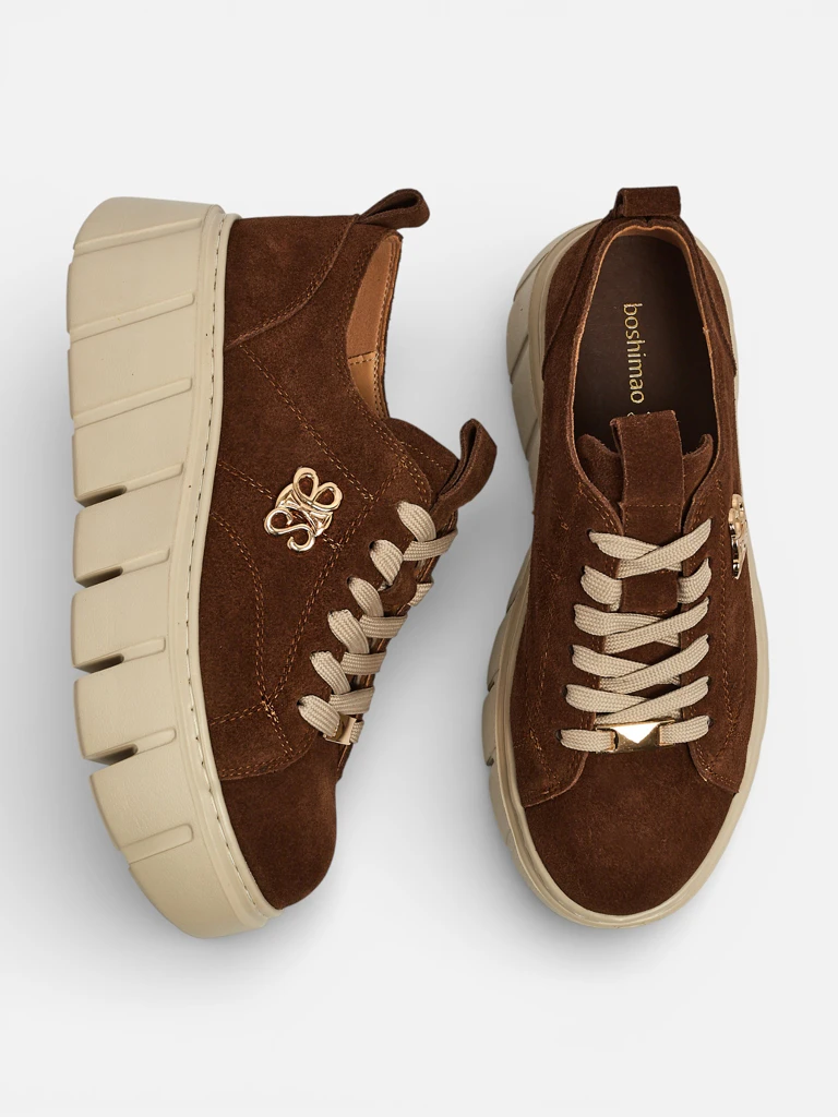 Sportiniai moteriški sportbačiai iš natūralios odos Renos