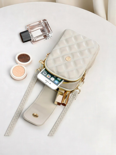 Royalfashion daugiafunkcinė rankinė-piniginė su dirželiu Quilted Charm