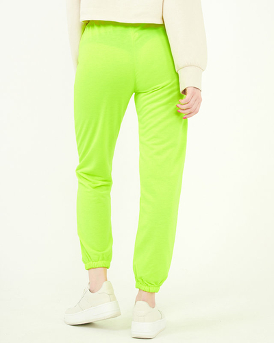 Спортивные штаны неоново-желтого цвета