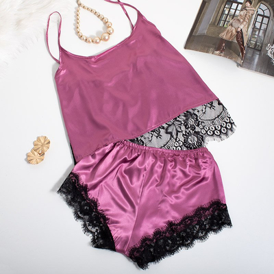 Violetinės spalvos 2 dalių pižamos komplektas - Drabužiai