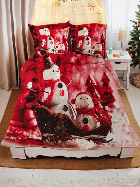 Royalfashion Рождественское постельное белье 160x200 комплект 3 предмета