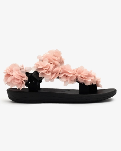 Royalfashion Ярко-розовые женские сандалии с цветами Alferroy