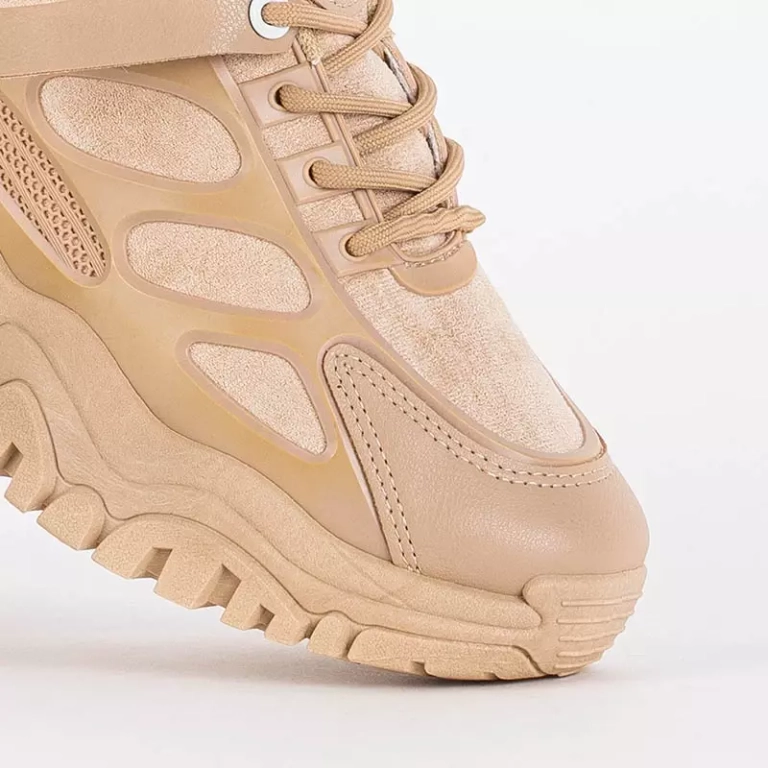 OUTLET Светло-коричневые женские спортивные кроссовки Raysn - Обувь