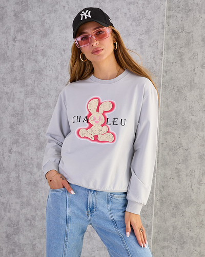 Royalfashion Женская хлопковая тонкая толстовка с принтом