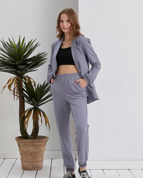 "Royalfashion" Violetinės spalvos 2 dalių moteriškas rinkinys
