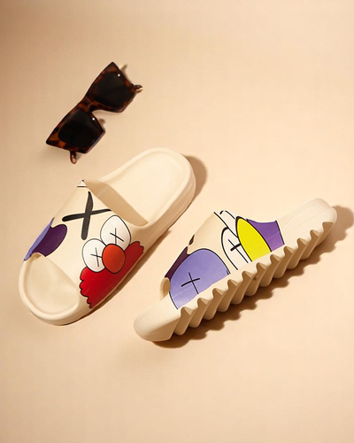 Женские сандалии Flora кремовые резиновые удобные на лето