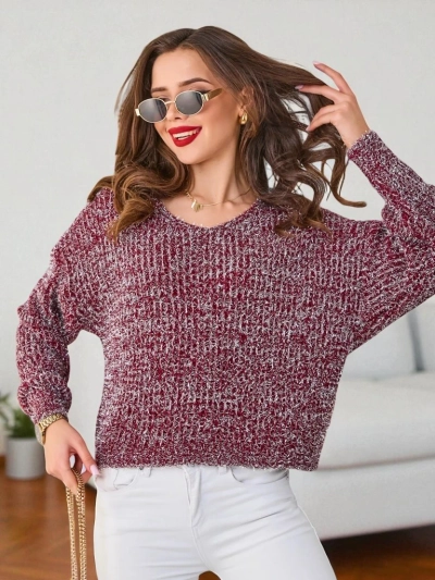 Свитер Royalfashion для женщин с блестящей нитью