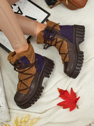 Moteriški aulinukai-batai su kailiuku Cindora