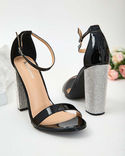 Royalfashion Лакированные женские сандалии на стойке Gasatte