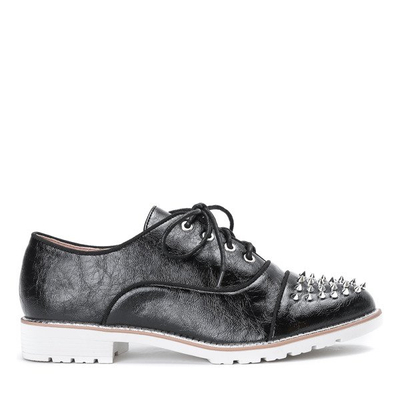 Черные туфли из экокожи с декоративными заклепками Amie - Обувь