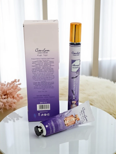 CaleoLuna Blooming rinkinys – rankų kremas ir kvepalai, 30 ml, 35 ml