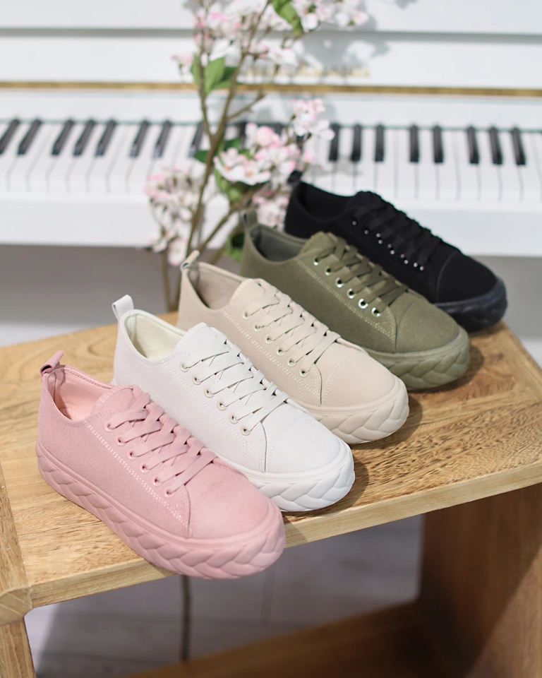 Розовые женские кроссовки на платформе Sedix - Обувь