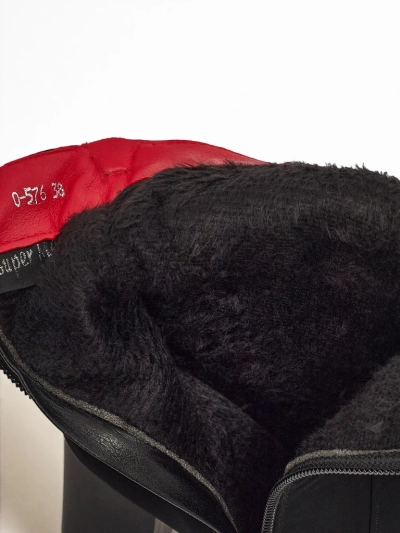 Moteriški aulinukai iš matinės eko odos su storu kulnu Nivarelle