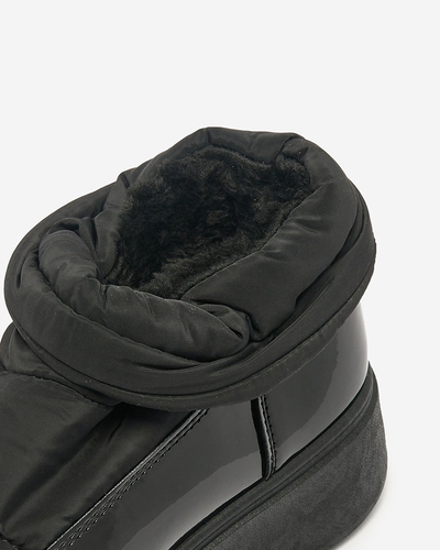Royalfashion Женские сапоги-слипы черного цвета Ademra