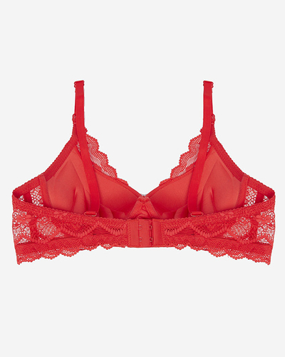 Красный женский кружевной бюстгальтер - Нижнее белье