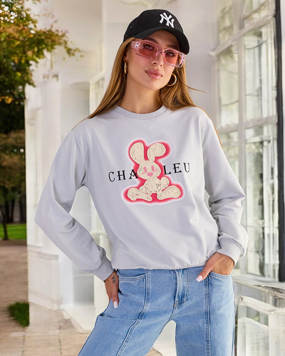 Royalfashion Женская хлопковая тонкая толстовка с принтом