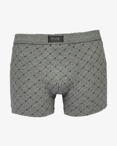 Royalfashion Темно-серые мужские боксеры с принтом