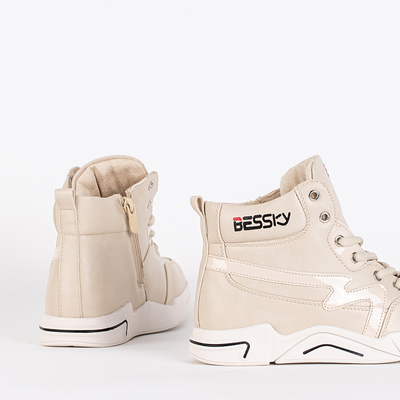 Sportiniai smėlio spalvos batai vaikams Imiri- Avalynė