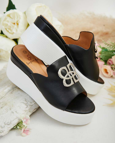 Royalfashion Женские шлепанцы Sailme на кошачьей коже