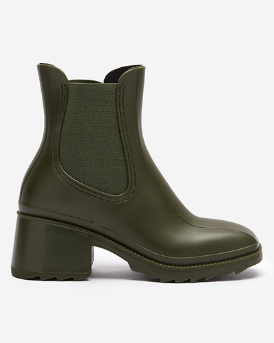 Tamsiai žali moteriški batai Caldala- Footwear