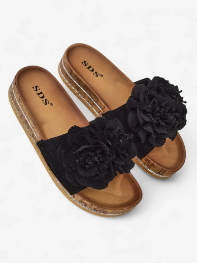 Royalfashion Moteriškos sandalo su gėlėmis Focce