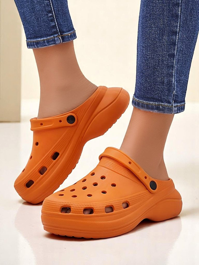 Royalfashion moterų perforuotos gumos šlepetės Dellosa