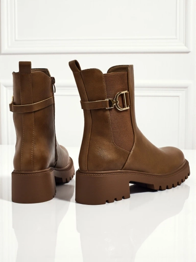 Высокие женские ботильоны из экокожи Ovella