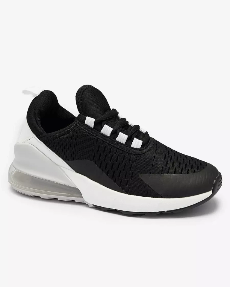 Черные женские спортивные туфли с белой вставкой Neterika - Обувь