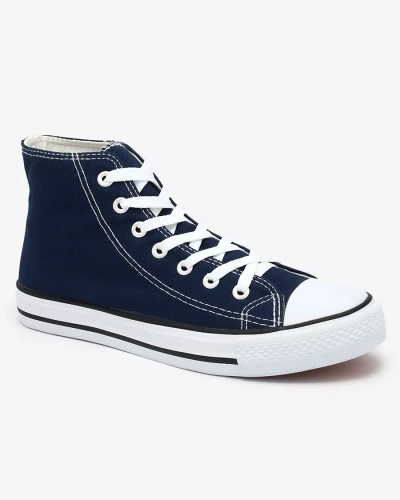 Navy blue moteriški aukštakulniai Elavvi - Avalynė