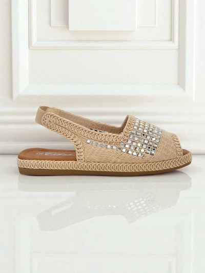 Moteriškos espadrilės sandalai su akutėmis Belle Sparkle